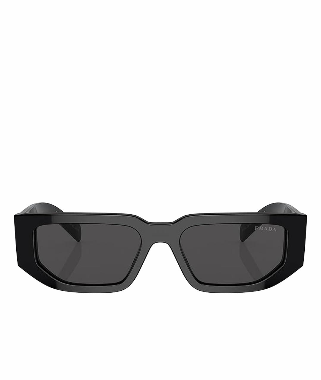 PRADA Черные пластиковые солнцезащитные очки, фото 1