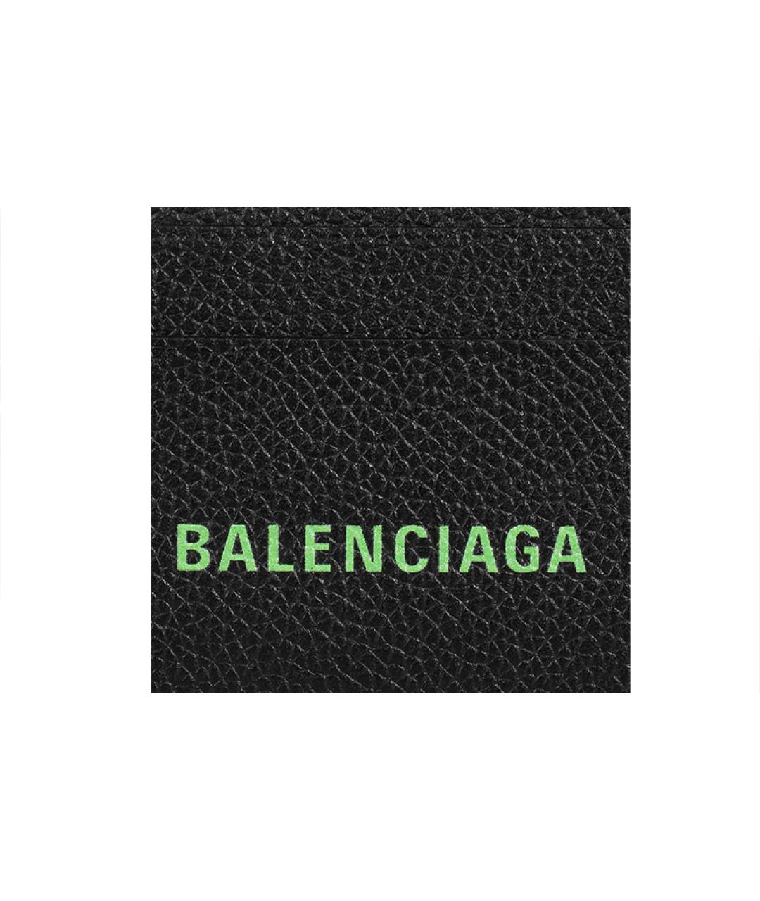 BALENCIAGA Черный кожаный кардхолдер, фото 5