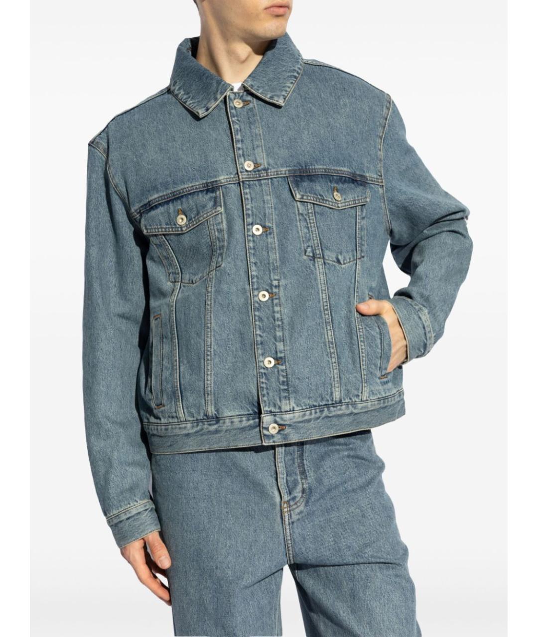 LOEWE Голубая хлопковая куртка, фото 2