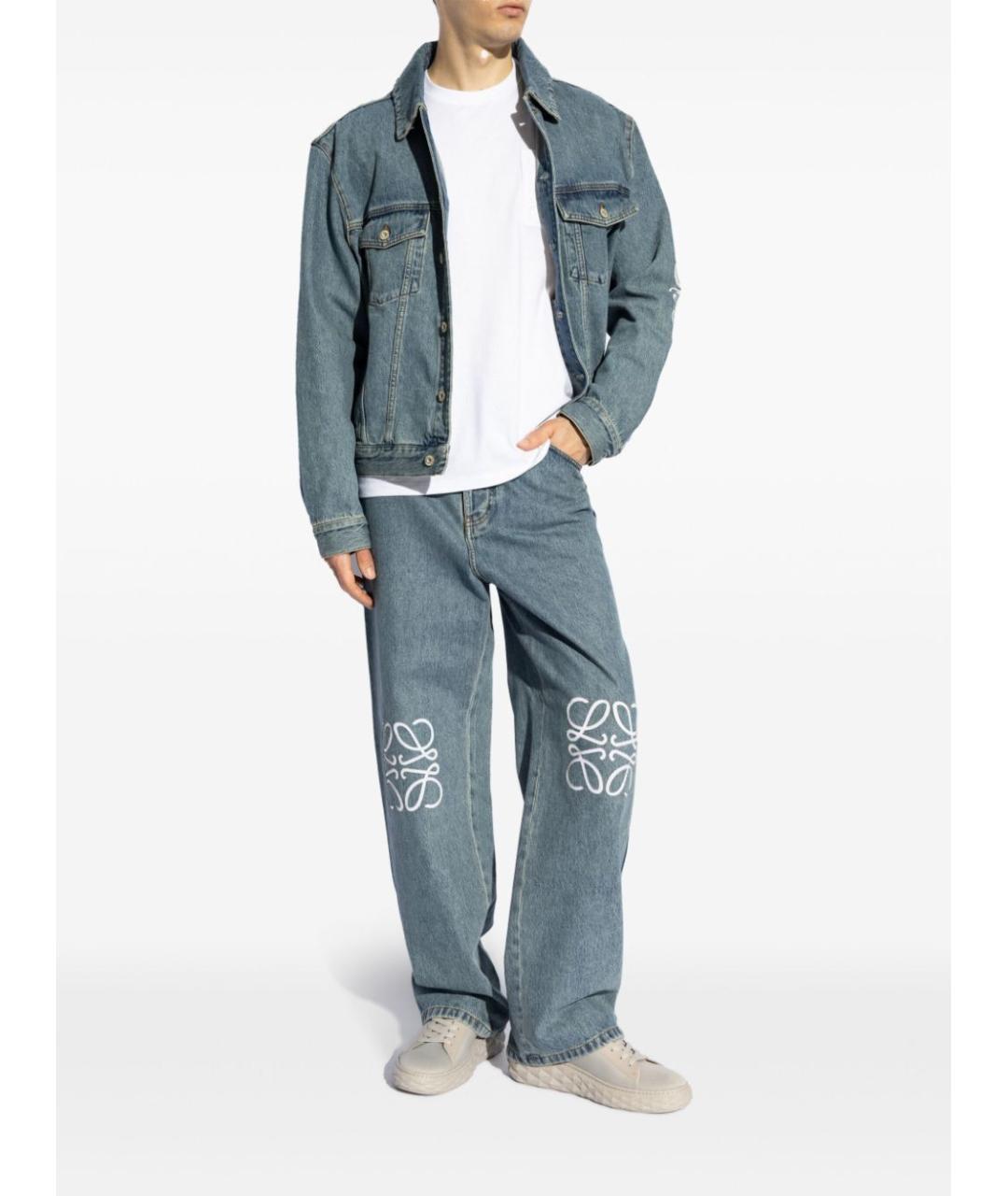 LOEWE Голубая хлопковая куртка, фото 3