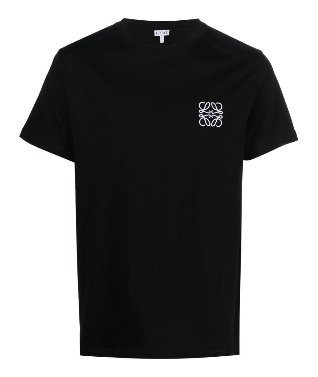 LOEWE Черная хлопковая футболка, фото 1