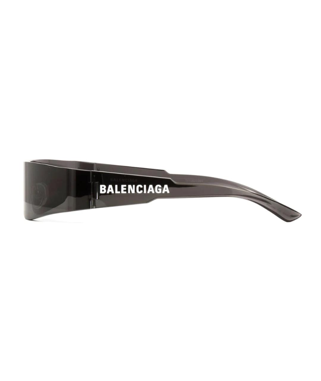 BALENCIAGA Черные пластиковые солнцезащитные очки, фото 3