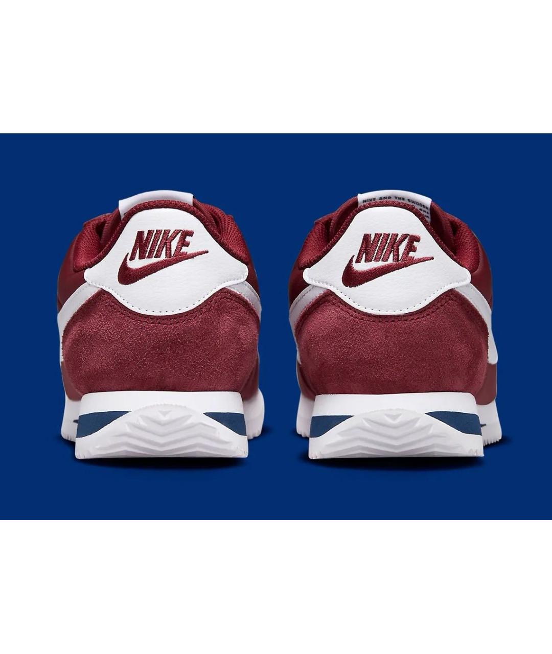 NIKE Бордовые текстильные кроссовки, фото 4