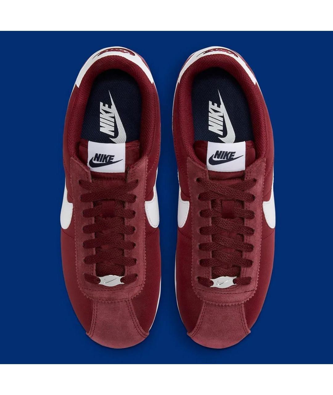 NIKE Бордовые текстильные кроссовки, фото 3