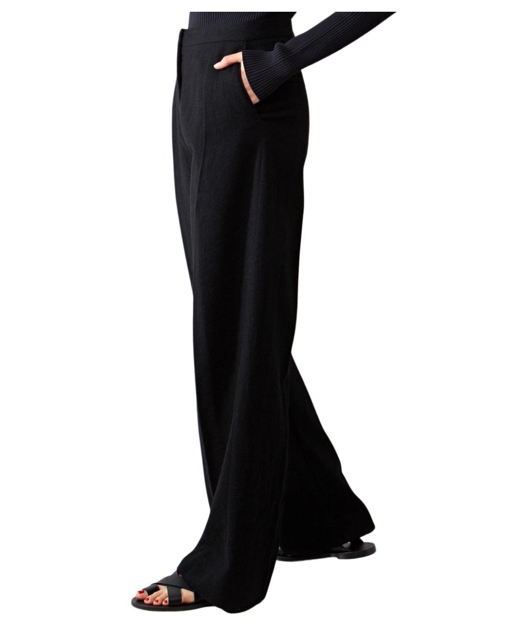 JIL SANDER Коричневые шерстяные брюки широкие, фото 3