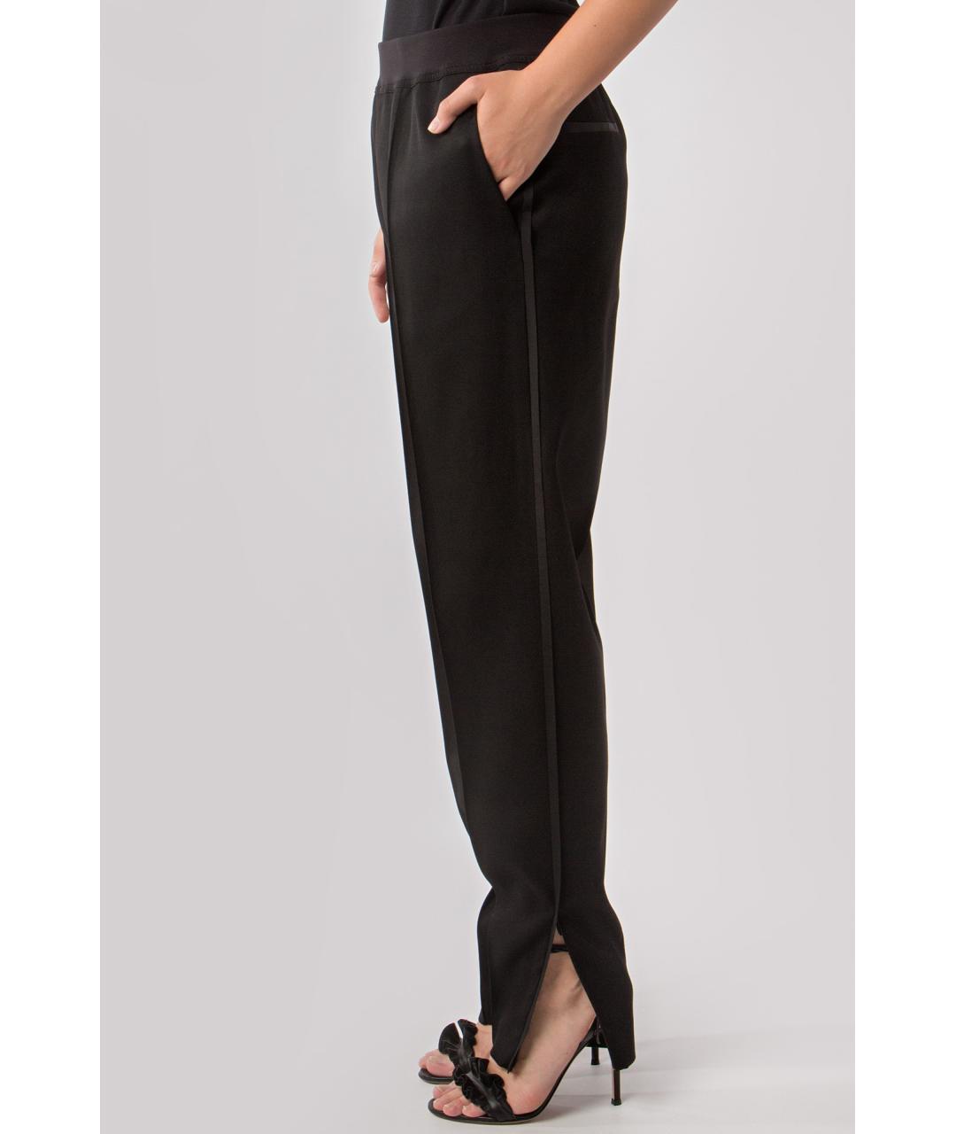 JIL SANDER Черные прямые брюки, фото 3
