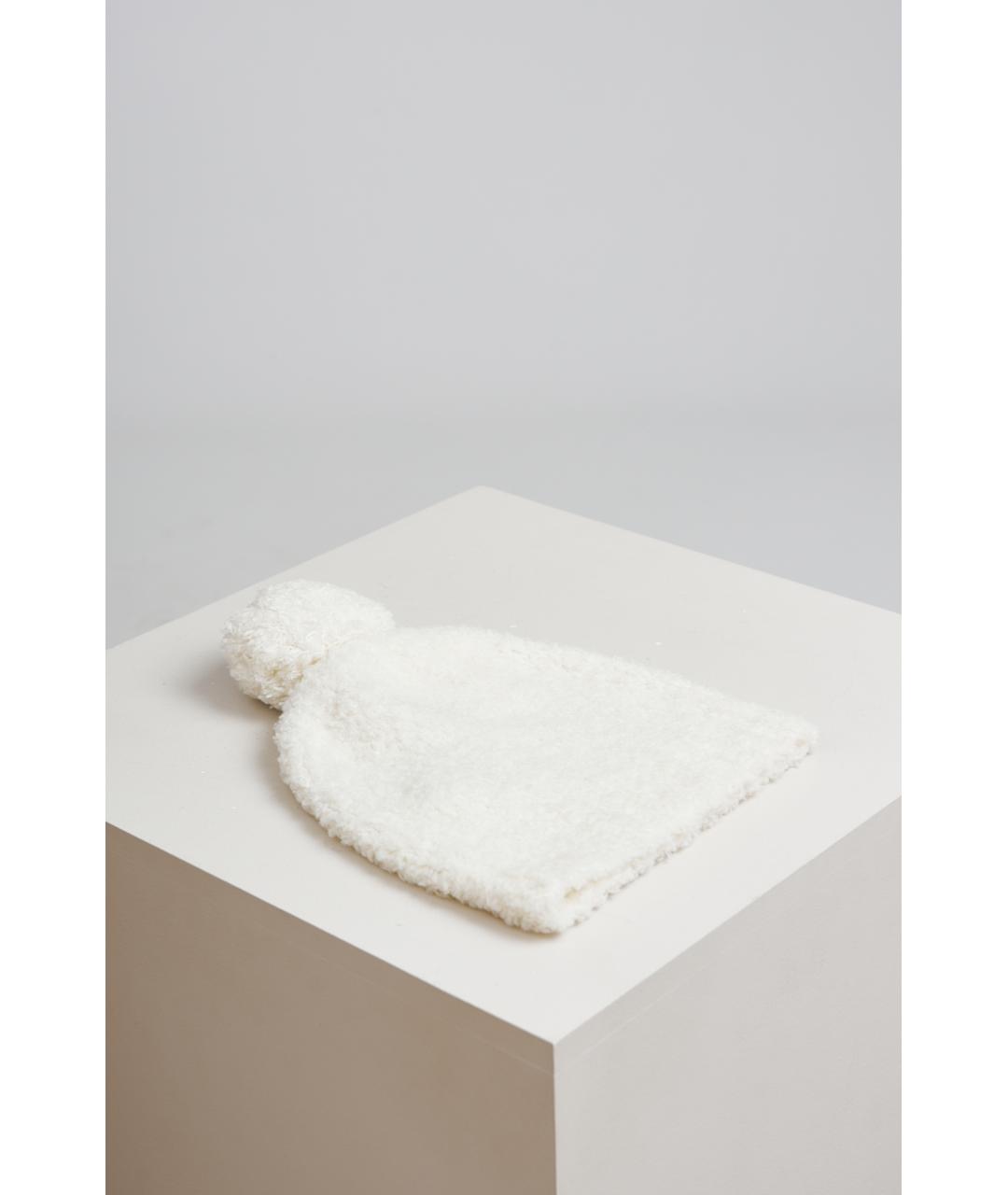 JIL SANDER Белая шерстяная шапка, фото 2