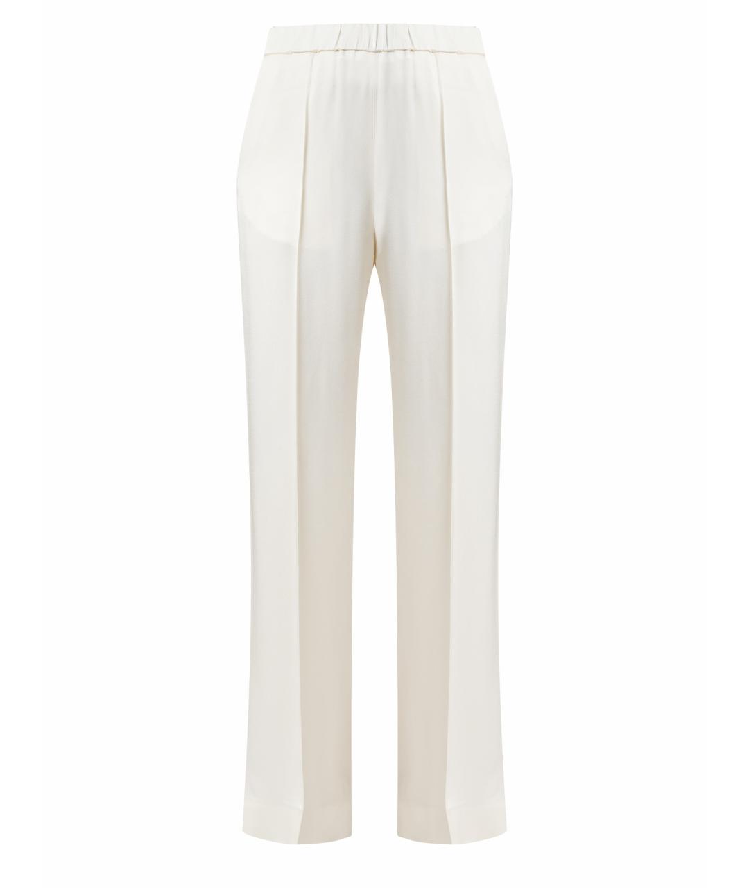 JIL SANDER Белые прямые брюки, фото 1