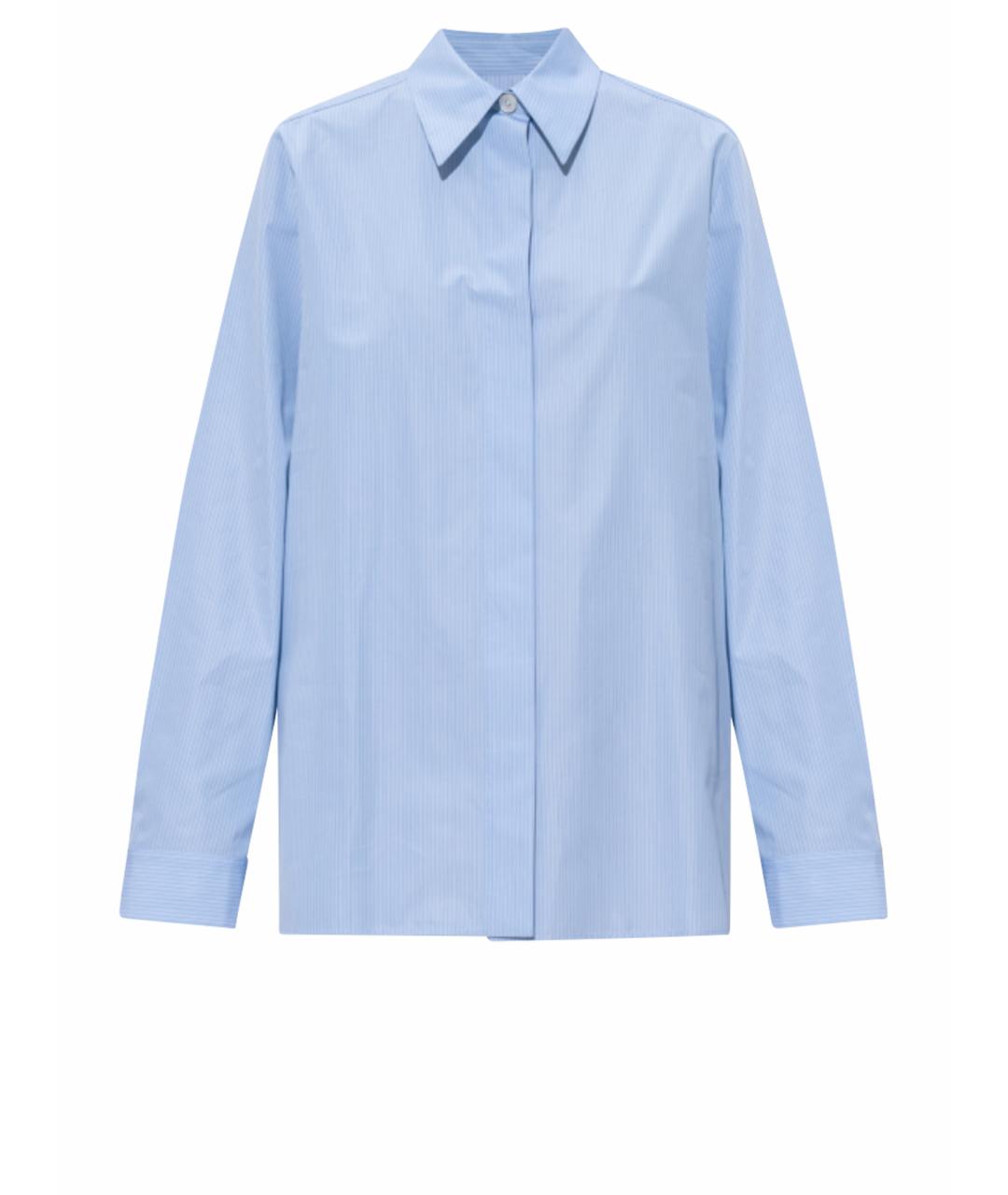 JIL SANDER Голубая хлопковая рубашка, фото 1