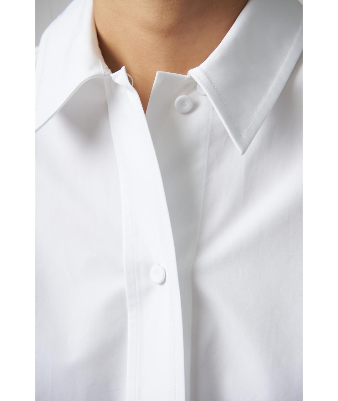 JIL SANDER Белая хлопковая рубашка, фото 4