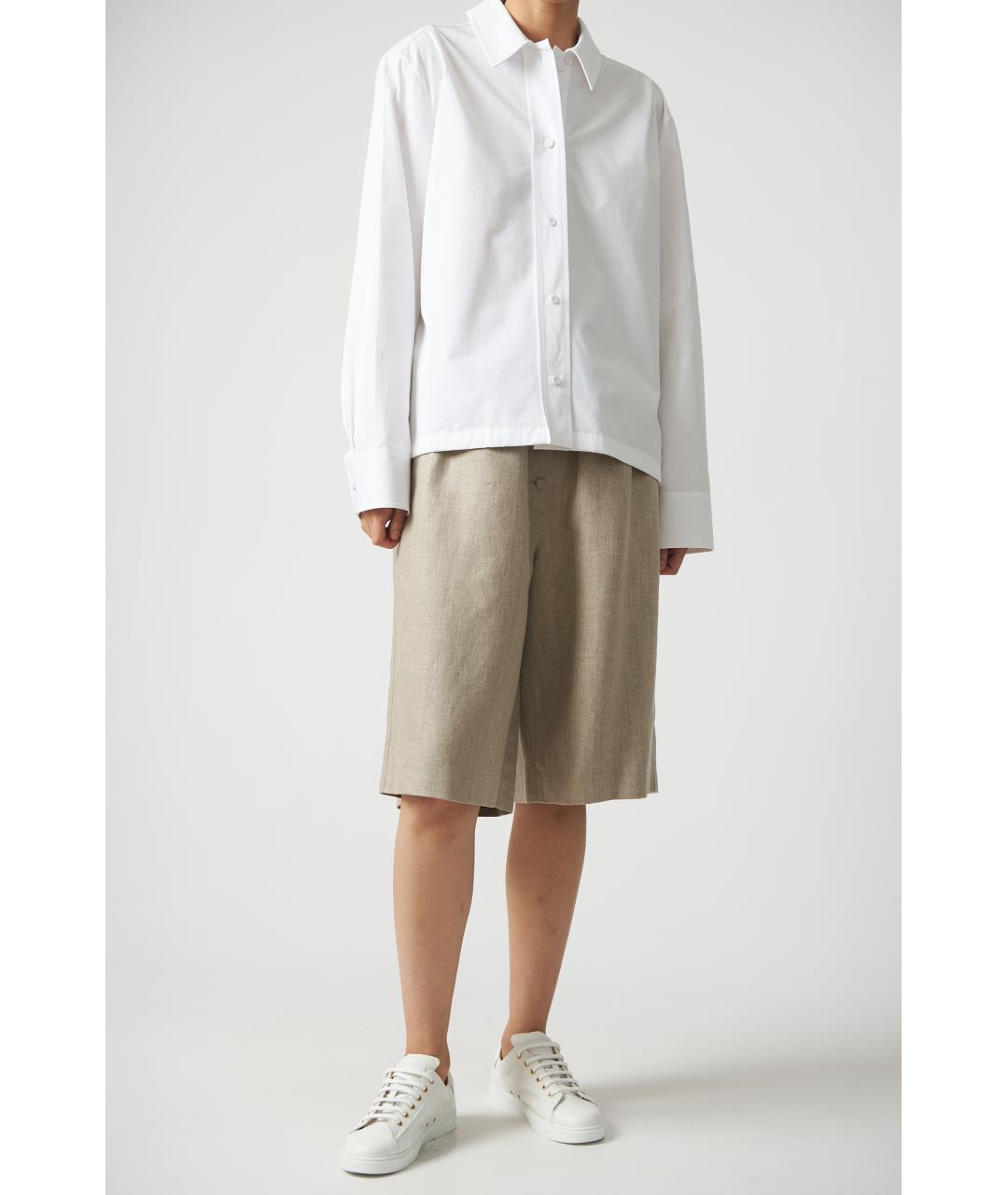JIL SANDER Белая хлопковая рубашка, фото 2