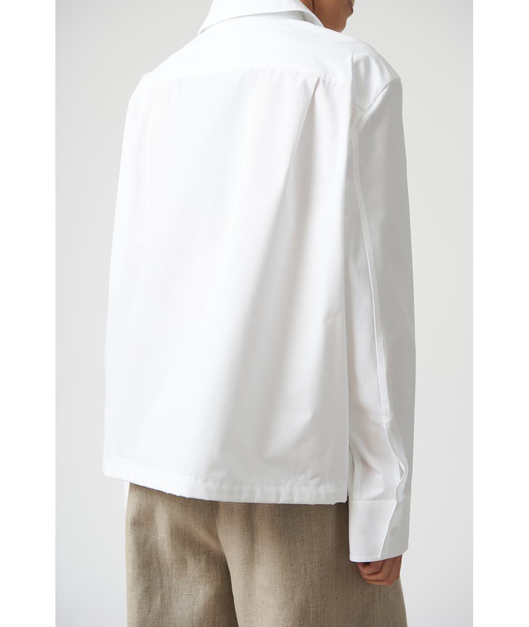 JIL SANDER Белая хлопковая рубашка, фото 3
