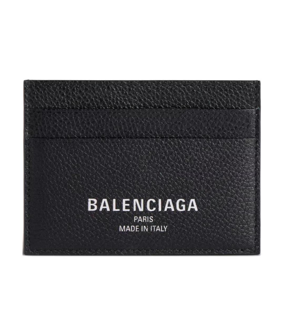 BALENCIAGA Черный кожаный кардхолдер, фото 1