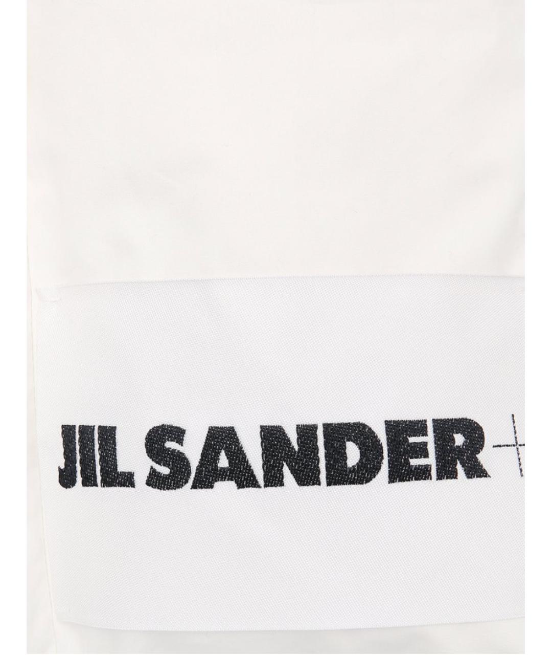 JIL SANDER Белый шарф, фото 3