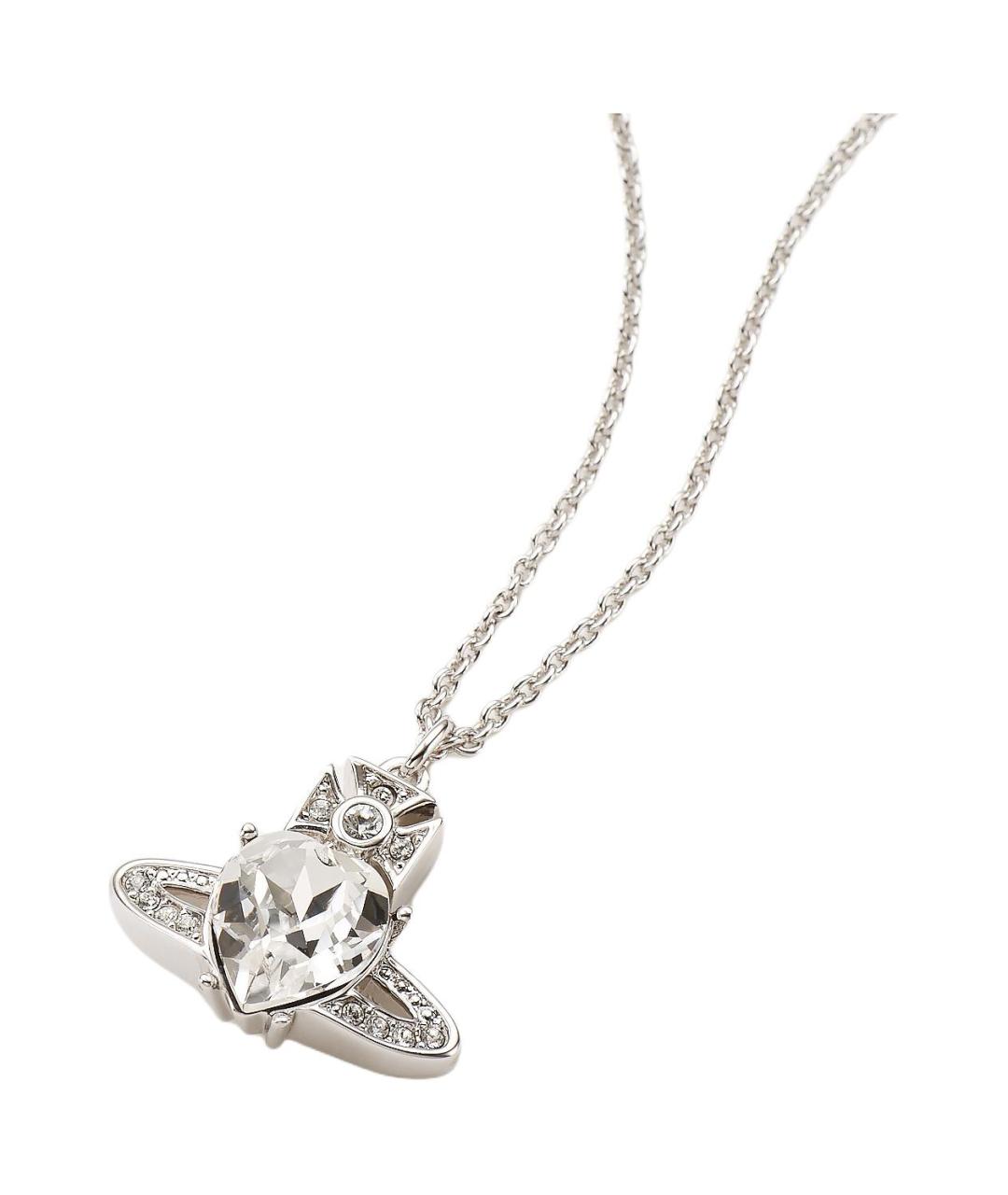 VIVIENNE WESTWOOD Белая латунная подвеска, фото 2