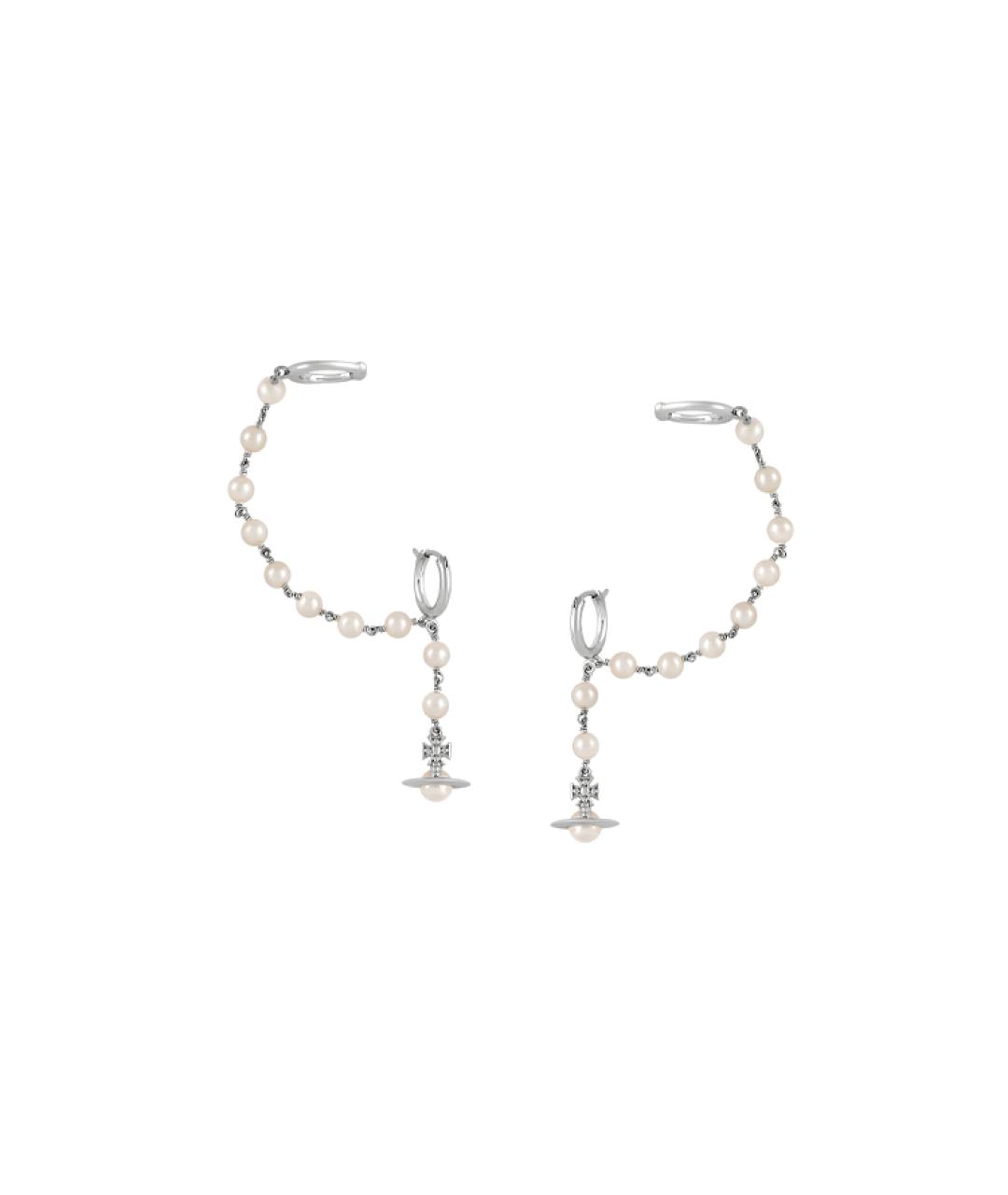 VIVIENNE WESTWOOD Серебряные латунные серьги, фото 2