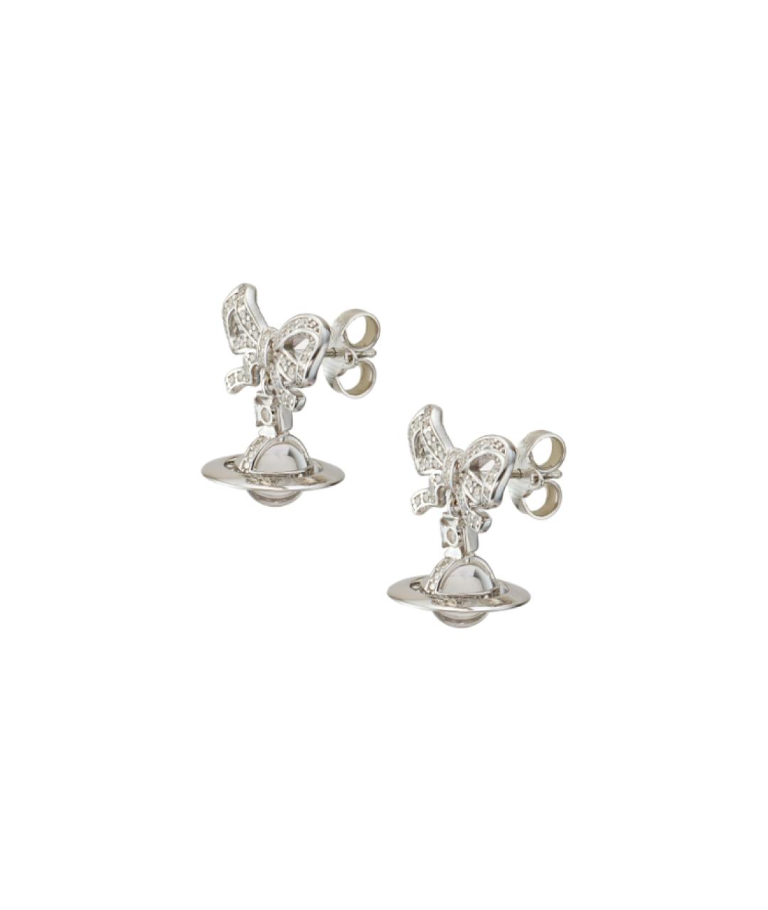 VIVIENNE WESTWOOD Серебряные металлические серьги, фото 2