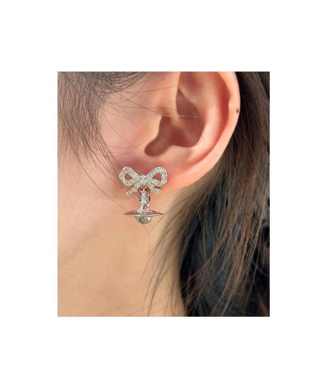 VIVIENNE WESTWOOD Серебряные металлические серьги, фото 3