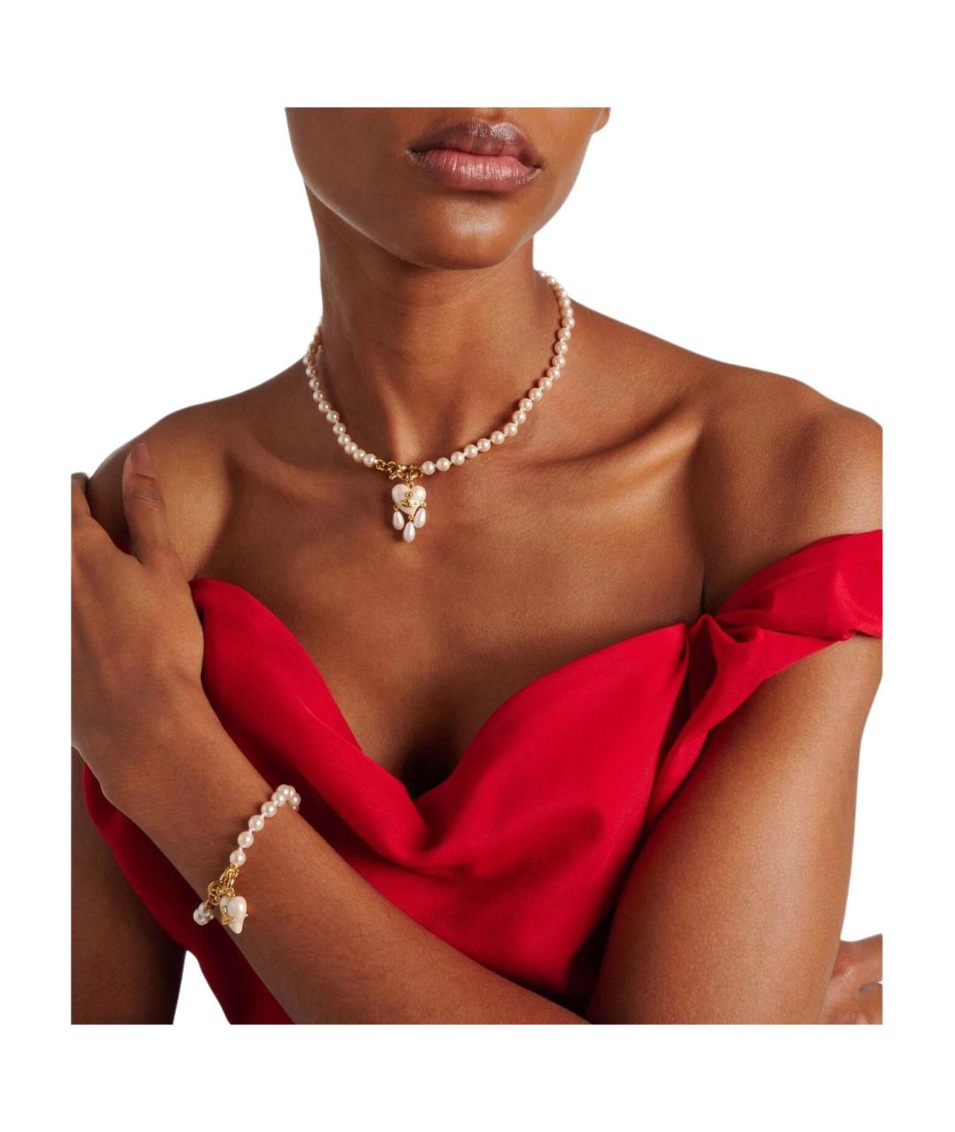 VIVIENNE WESTWOOD Золотая металлическая подвеска, фото 5