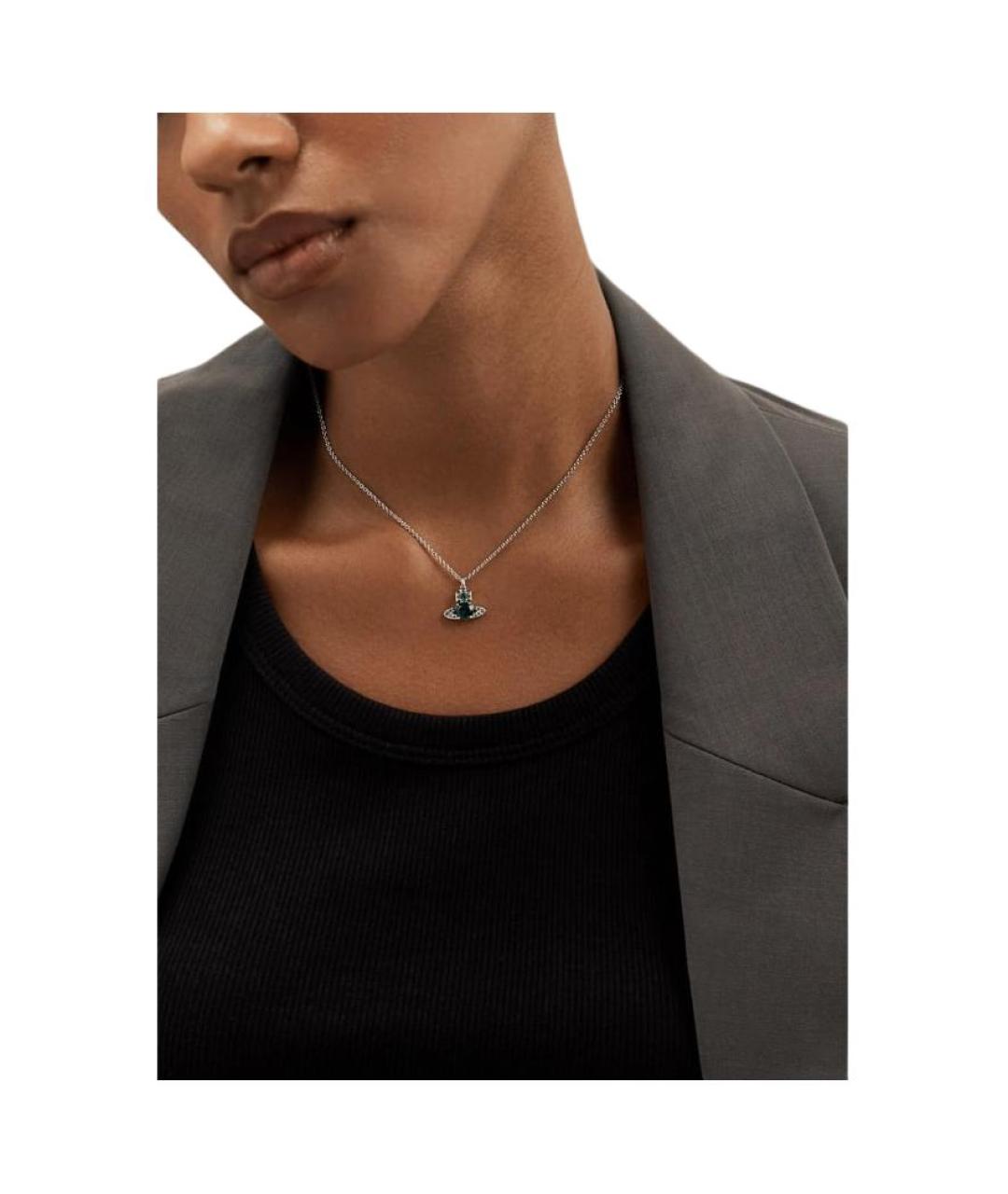 VIVIENNE WESTWOOD Серебряная латунная подвеска, фото 3