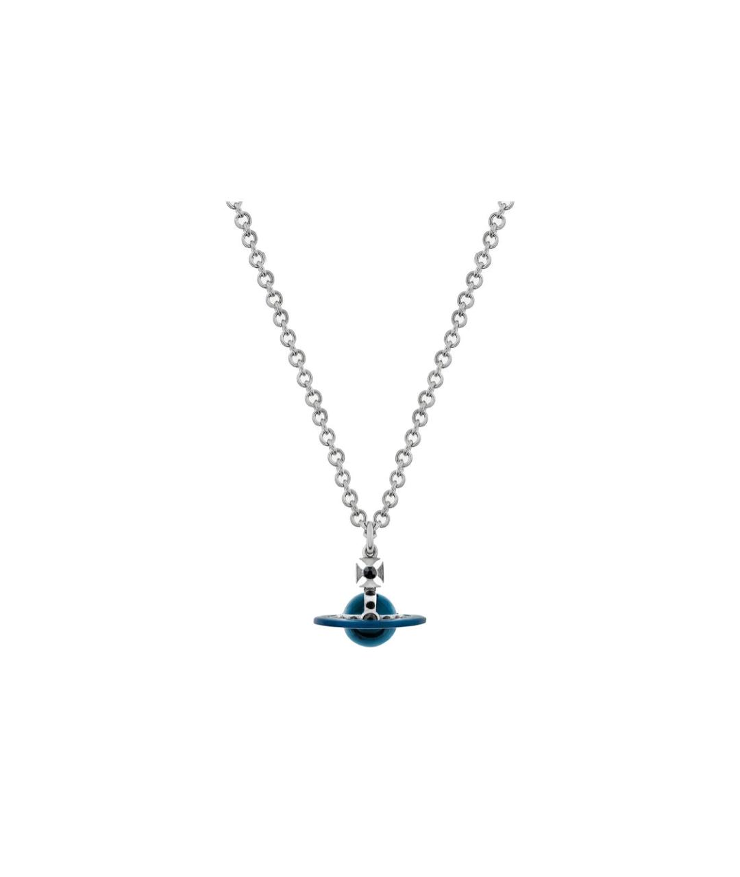 VIVIENNE WESTWOOD Синяя латунная подвеска, фото 1