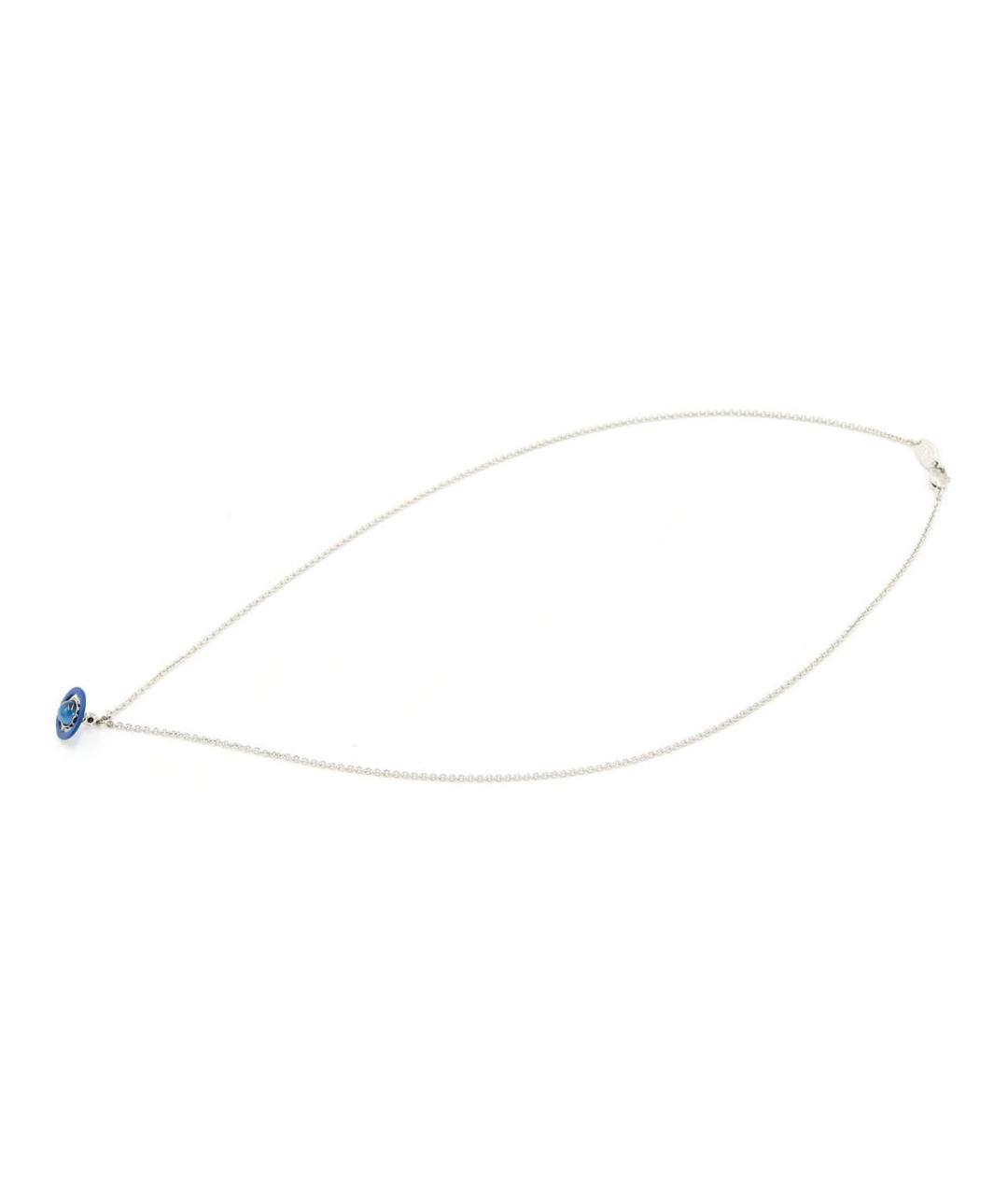 VIVIENNE WESTWOOD Синяя латунная подвеска, фото 2