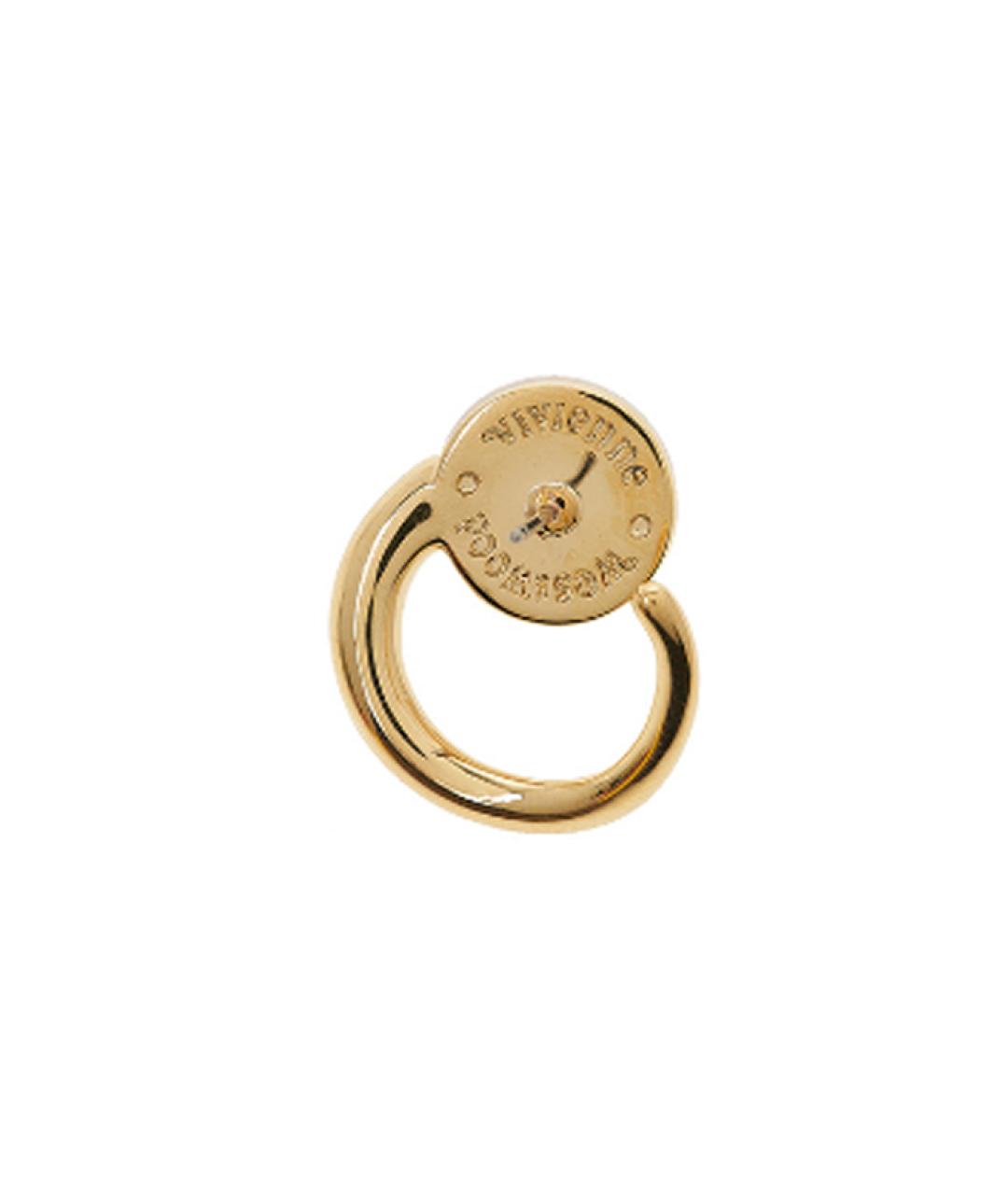 VIVIENNE WESTWOOD Золотые латунные серьги, фото 4