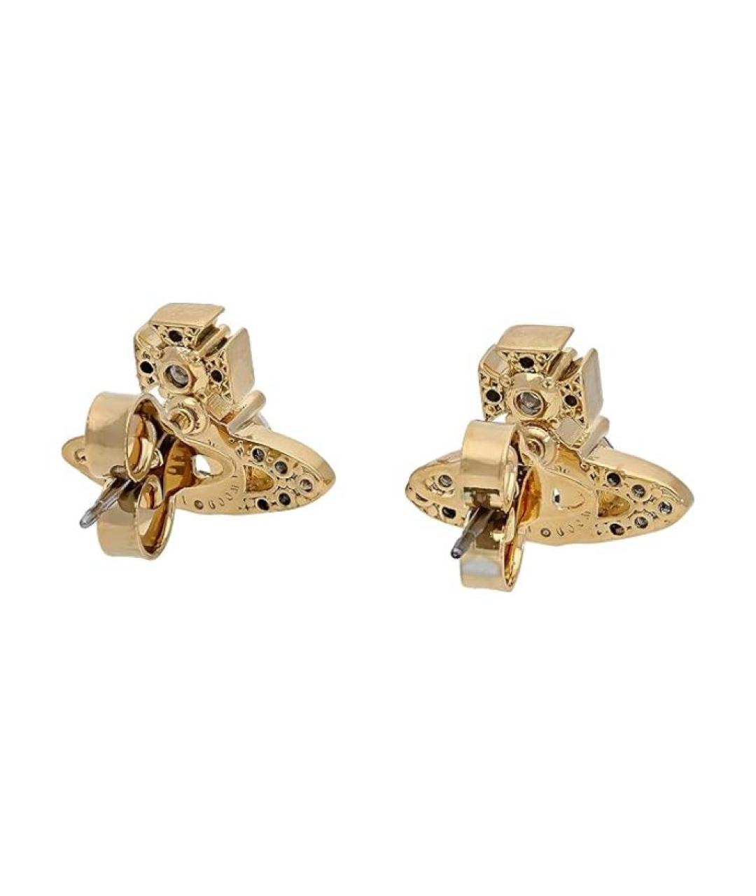 VIVIENNE WESTWOOD Золотые латунные серьги, фото 5