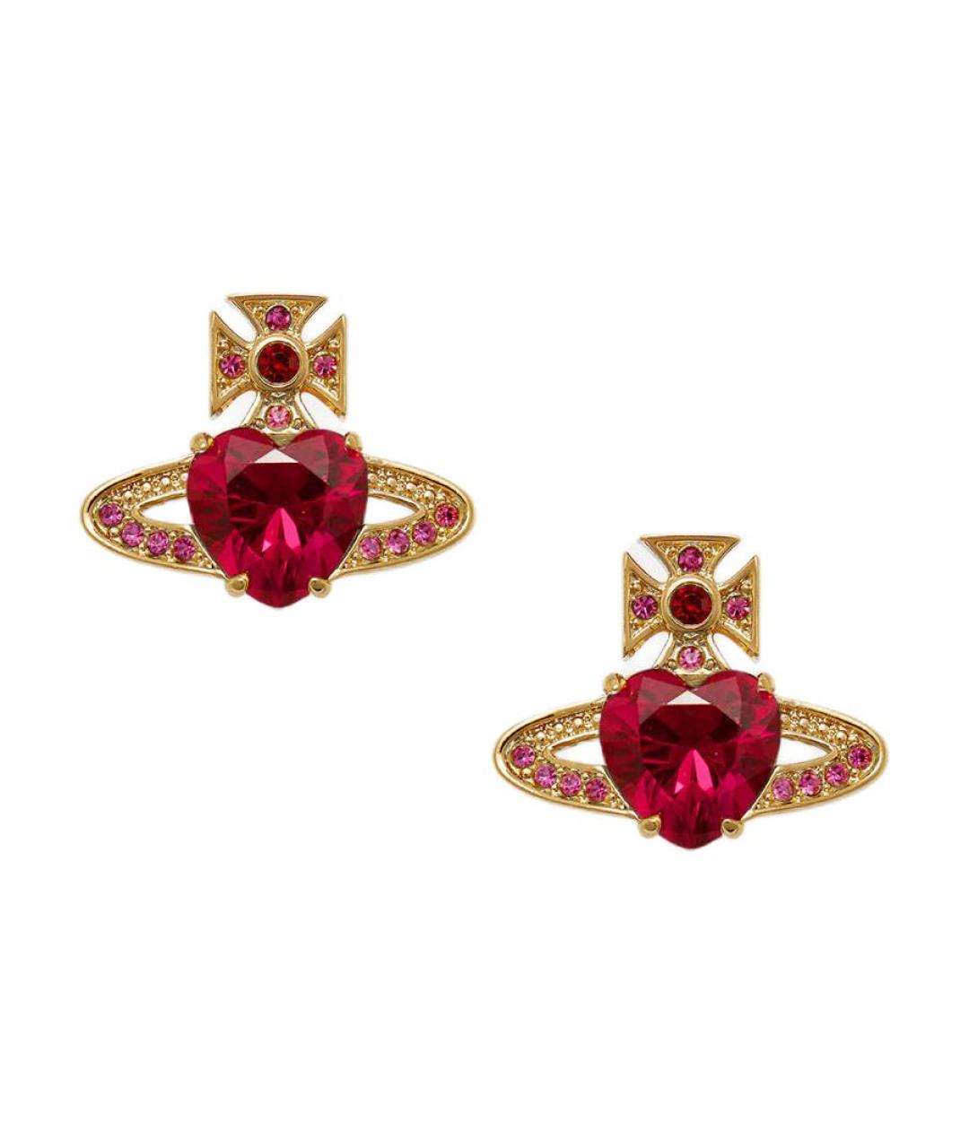 VIVIENNE WESTWOOD Золотые латунные серьги, фото 1