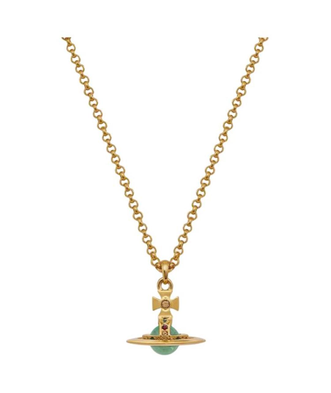 VIVIENNE WESTWOOD Золотая латунная цепочка, фото 2