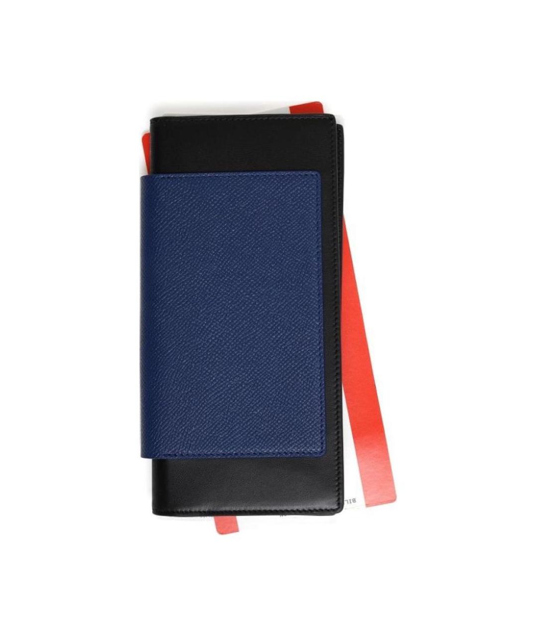 BALENCIAGA Синий кожаный кошелек, фото 2