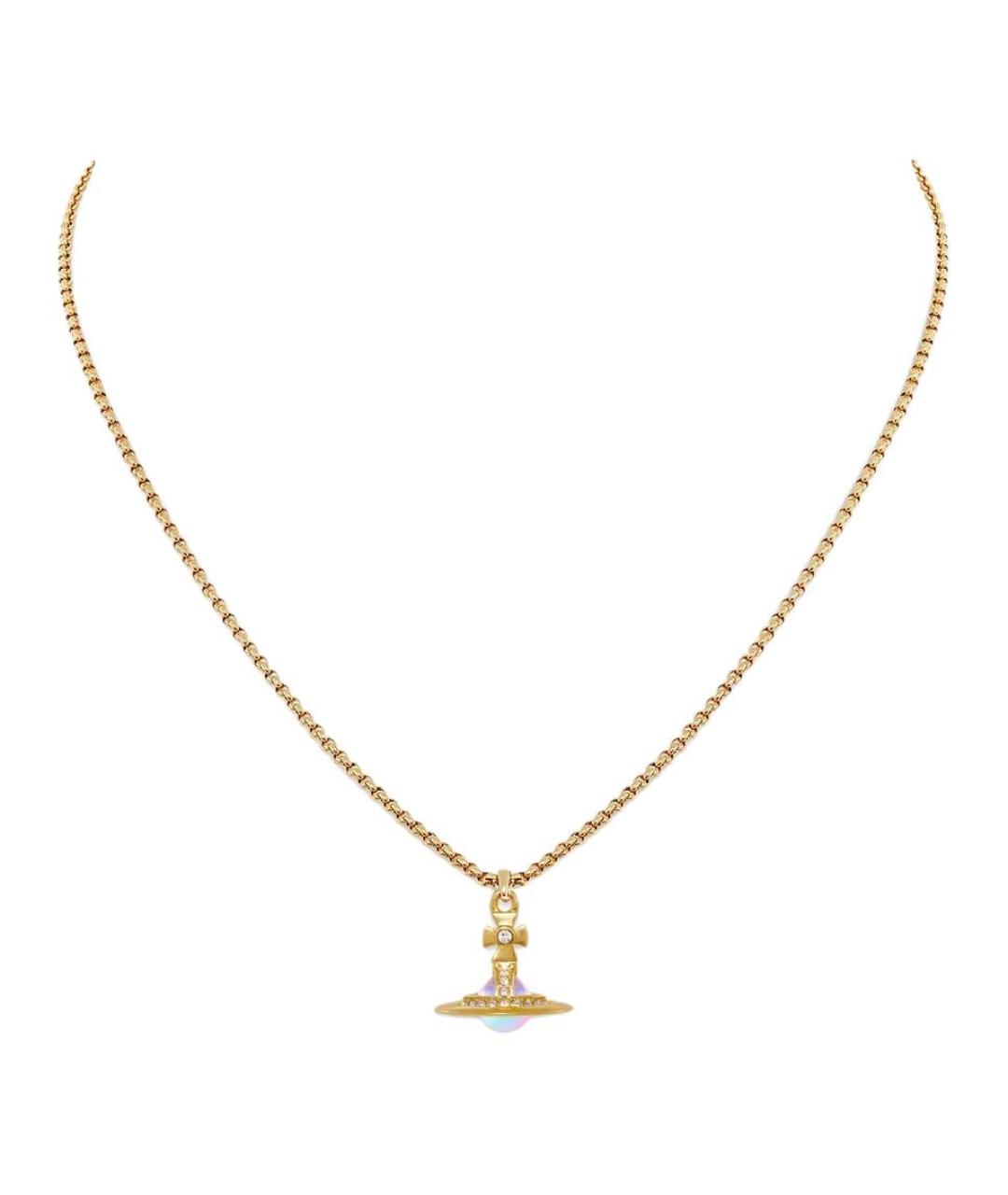 VIVIENNE WESTWOOD Золотая латунная цепочка, фото 2