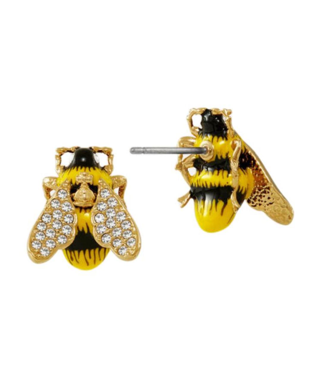 VIVIENNE WESTWOOD Золотые латунные серьги, фото 3
