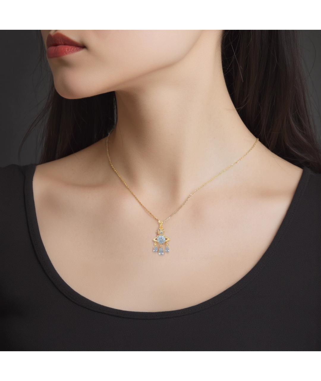 VIVIENNE WESTWOOD Золотое латунное колье, фото 2