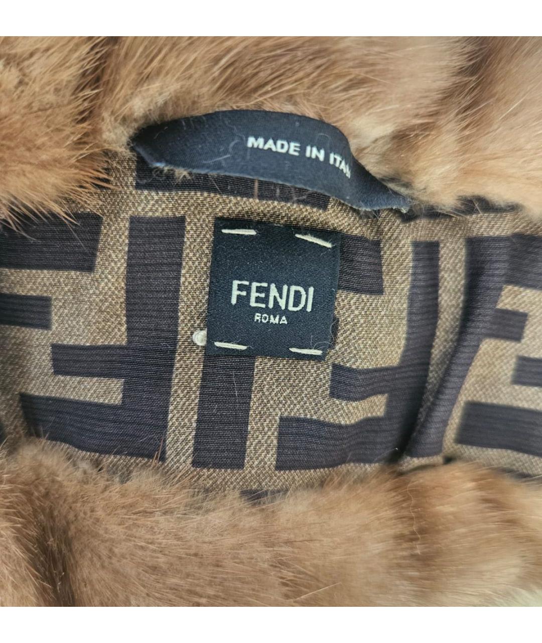 FENDI Коричневая повязка на голову, фото 2