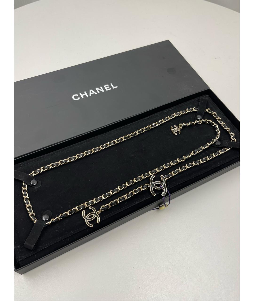 CHANEL Золотая металлическая цепочка, фото 5