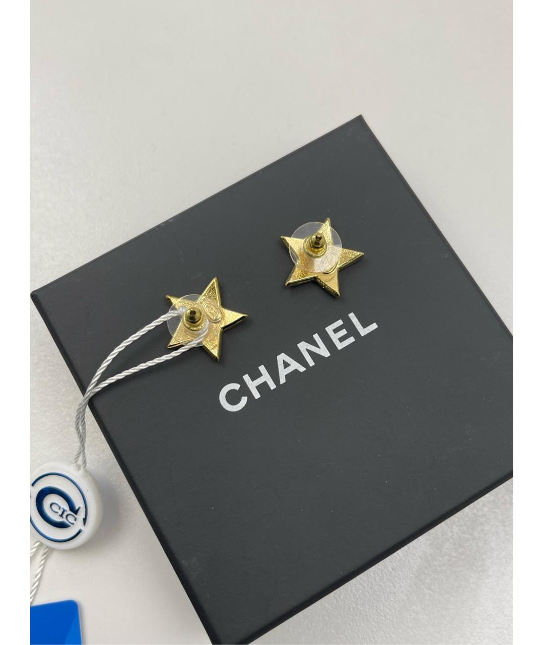 CHANEL Черные серьги, фото 3