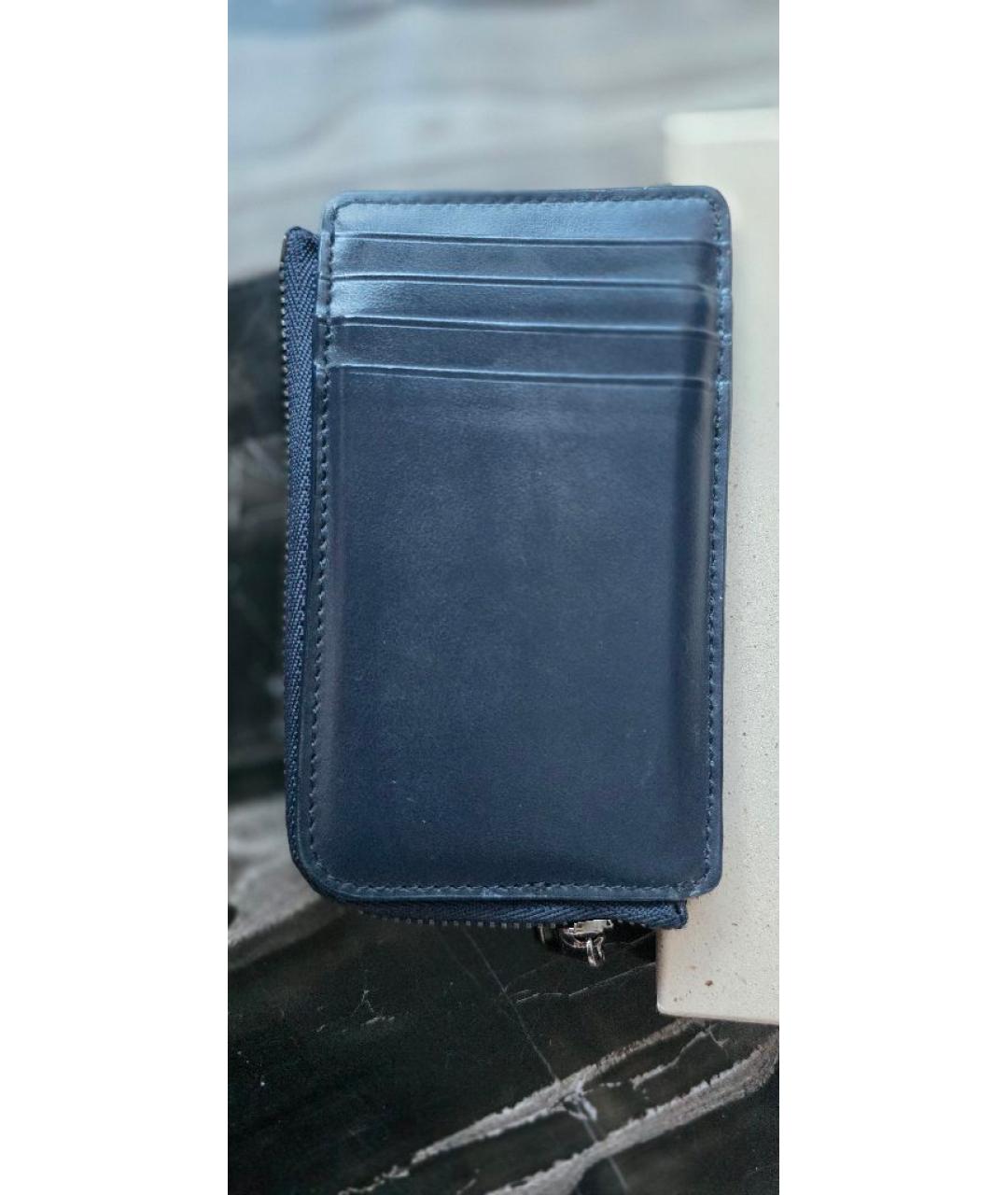 DOLCE&GABBANA Синий кожаный кардхолдер, фото 9