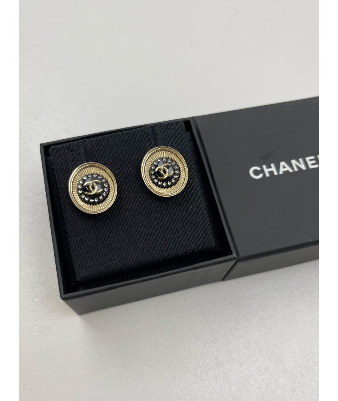 CHANEL Золотые серьги, фото 5