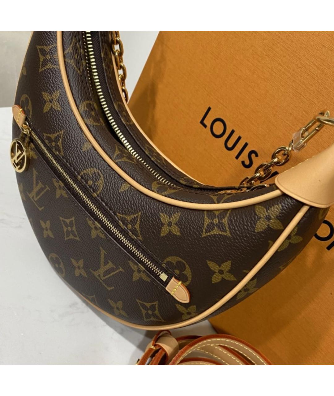 LOUIS VUITTON Коричневая сумка через плечо, фото 7