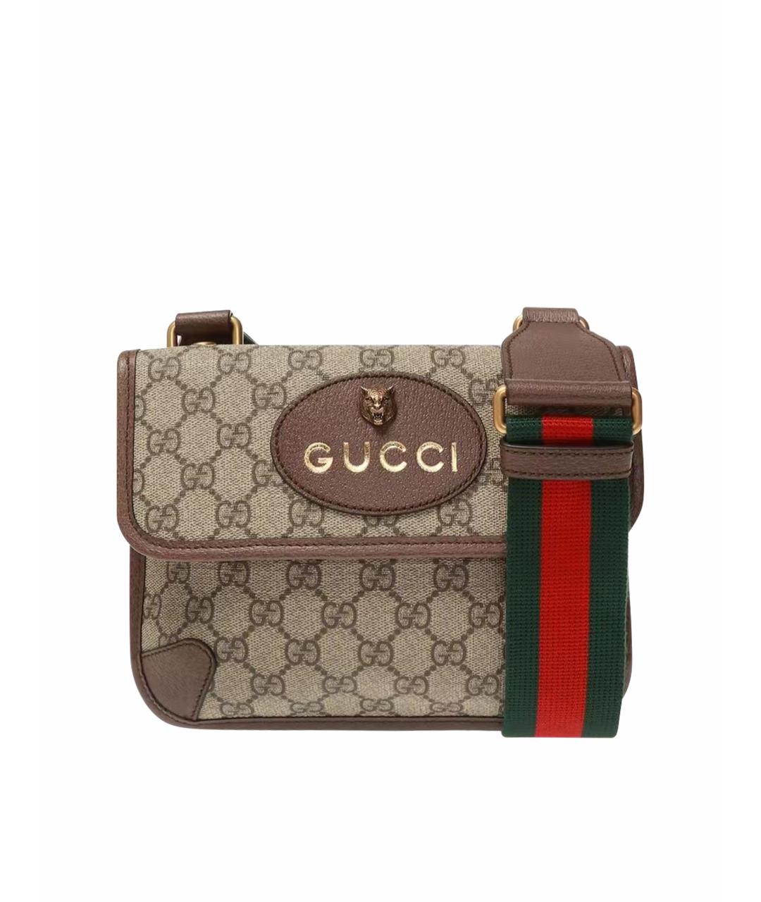 GUCCI Коричневая сумка на плечо, фото 1