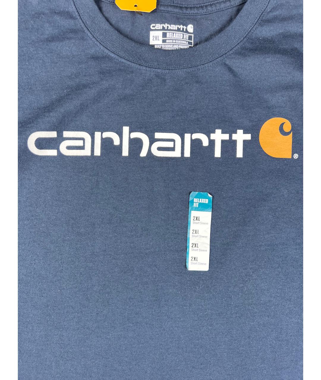 CARHARTT Темно-синяя хлопковая футболка, фото 2