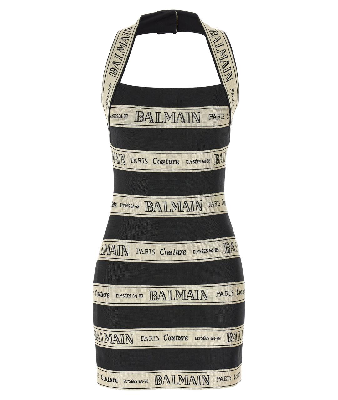 BALMAIN Мульти вискозное коктейльное платье, фото 1