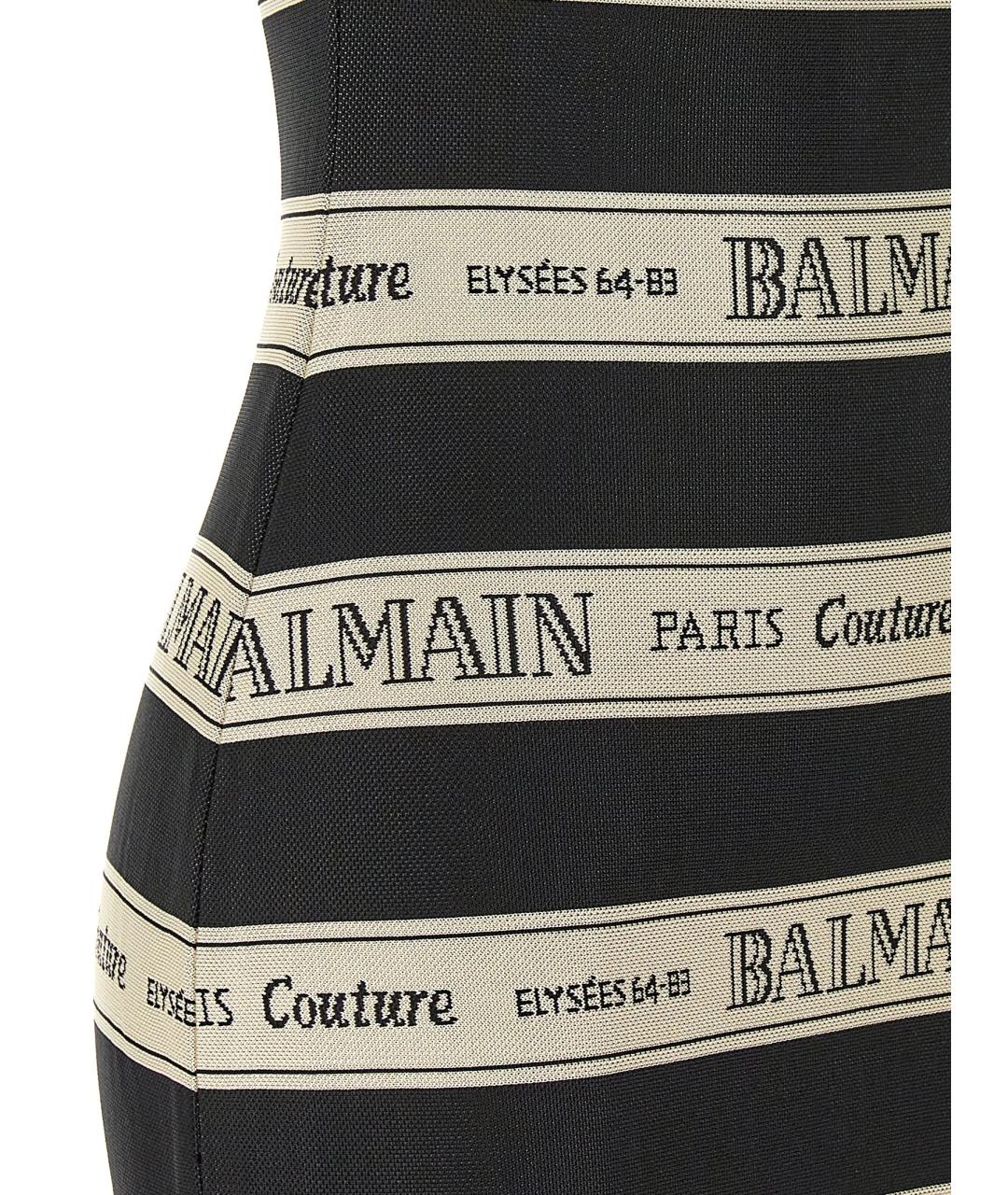 BALMAIN Мульти вискозное коктейльное платье, фото 4