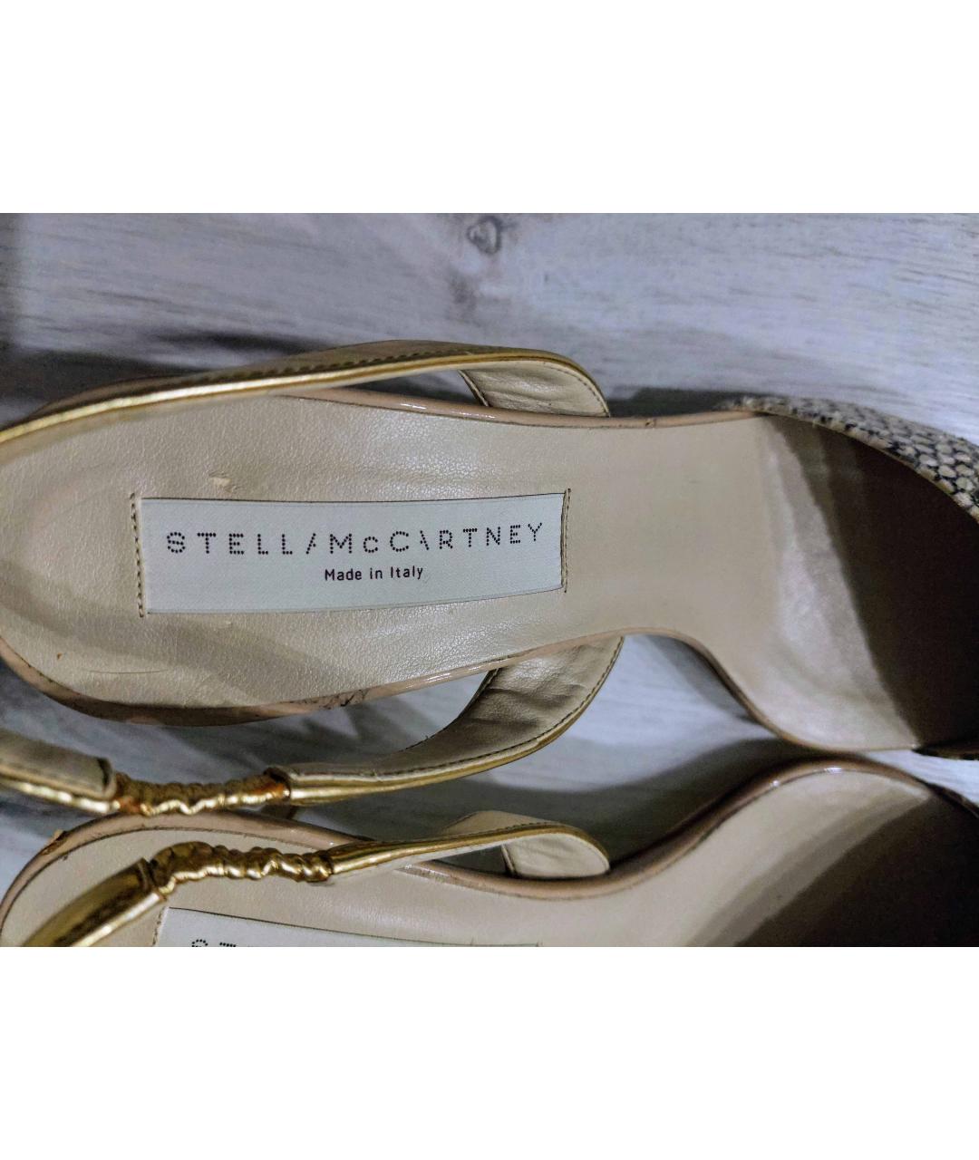 STELLA MCCARTNEY Бежевые туфли из искусственной кожи, фото 6