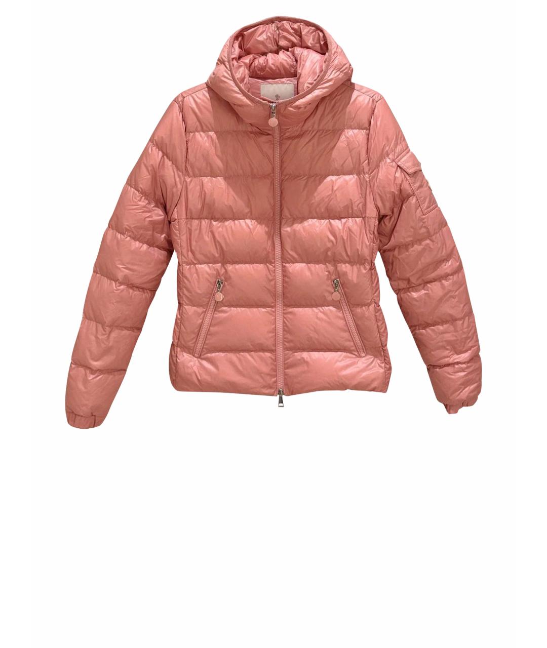 MONCLER Розовый пуховик, фото 1