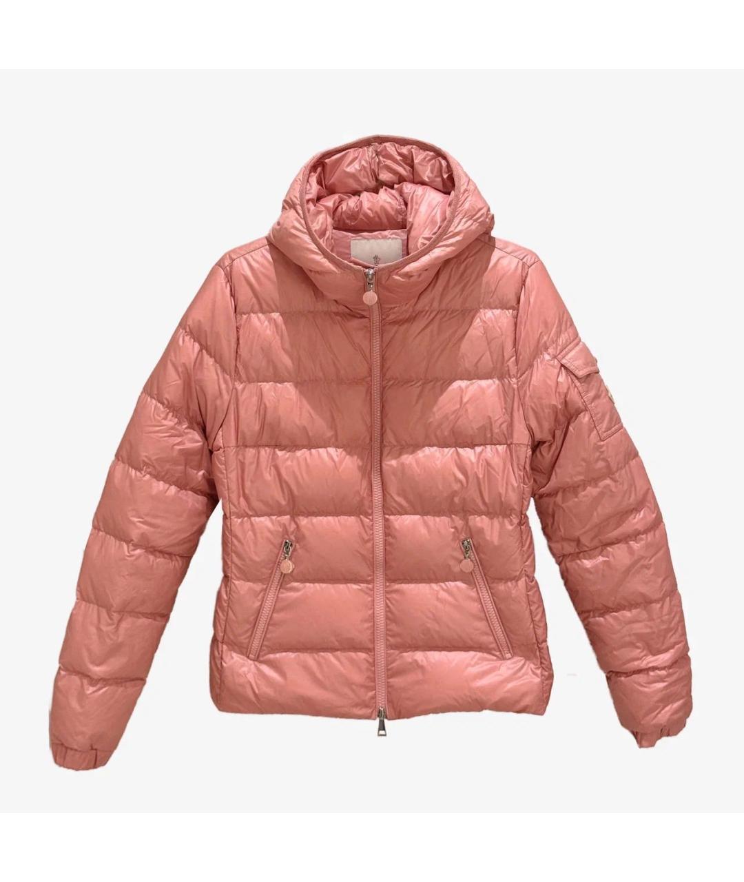 MONCLER Розовый пуховик, фото 4