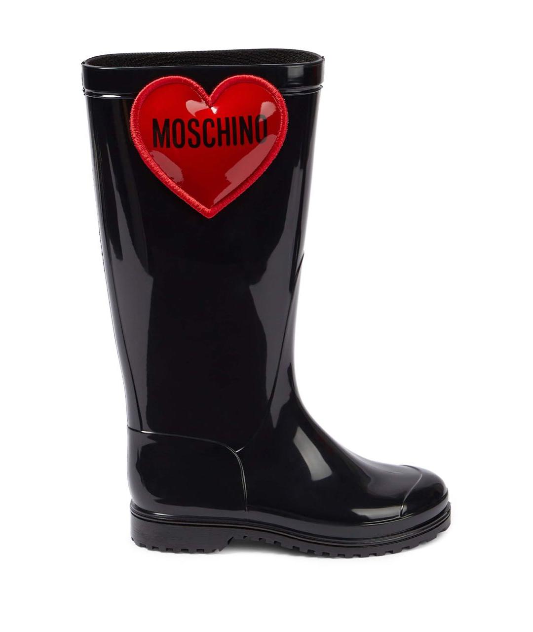 MOSCHINO KIDS Черные сапоги, фото 1