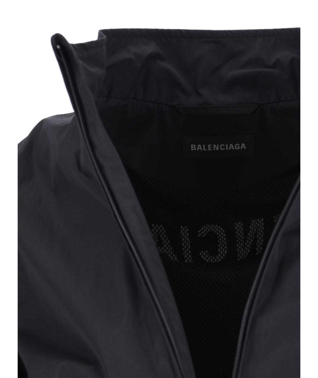 BALENCIAGA Черная полиамидовая куртка, фото 4