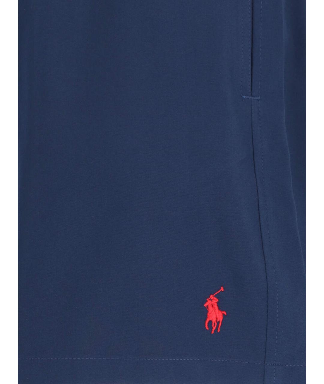 POLO RALPH LAUREN Синие полиэстеровые плавки, фото 4